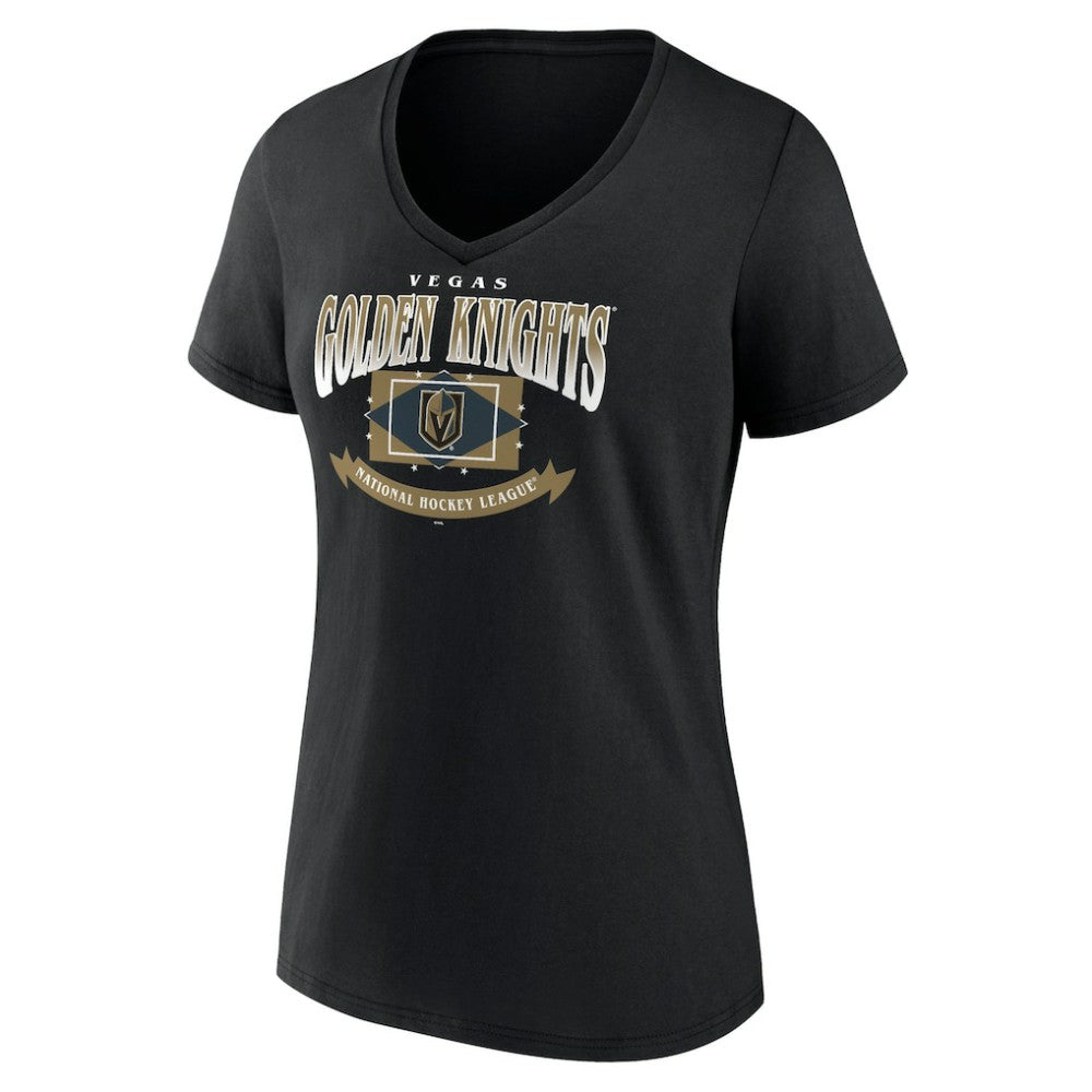 Vegas Golden Knights Women's Slapshot V-Neck T-Shirt For Sale