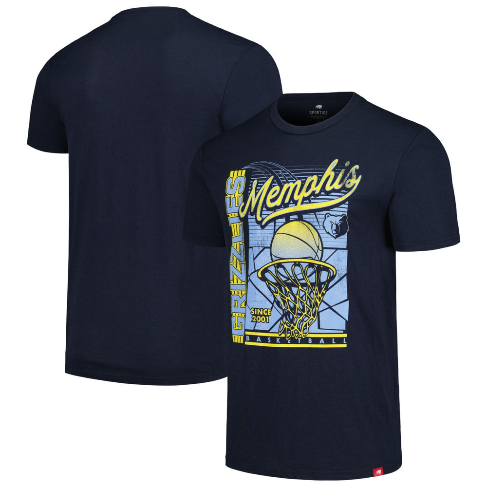 Memphis Grizzlies Sportiqe Unisex Swish Super-Soft Comfy Tri-Blend T-Shirt New