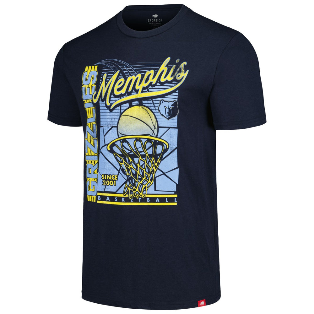 Memphis Grizzlies Sportiqe Unisex Swish Super-Soft Comfy Tri-Blend T-Shirt New