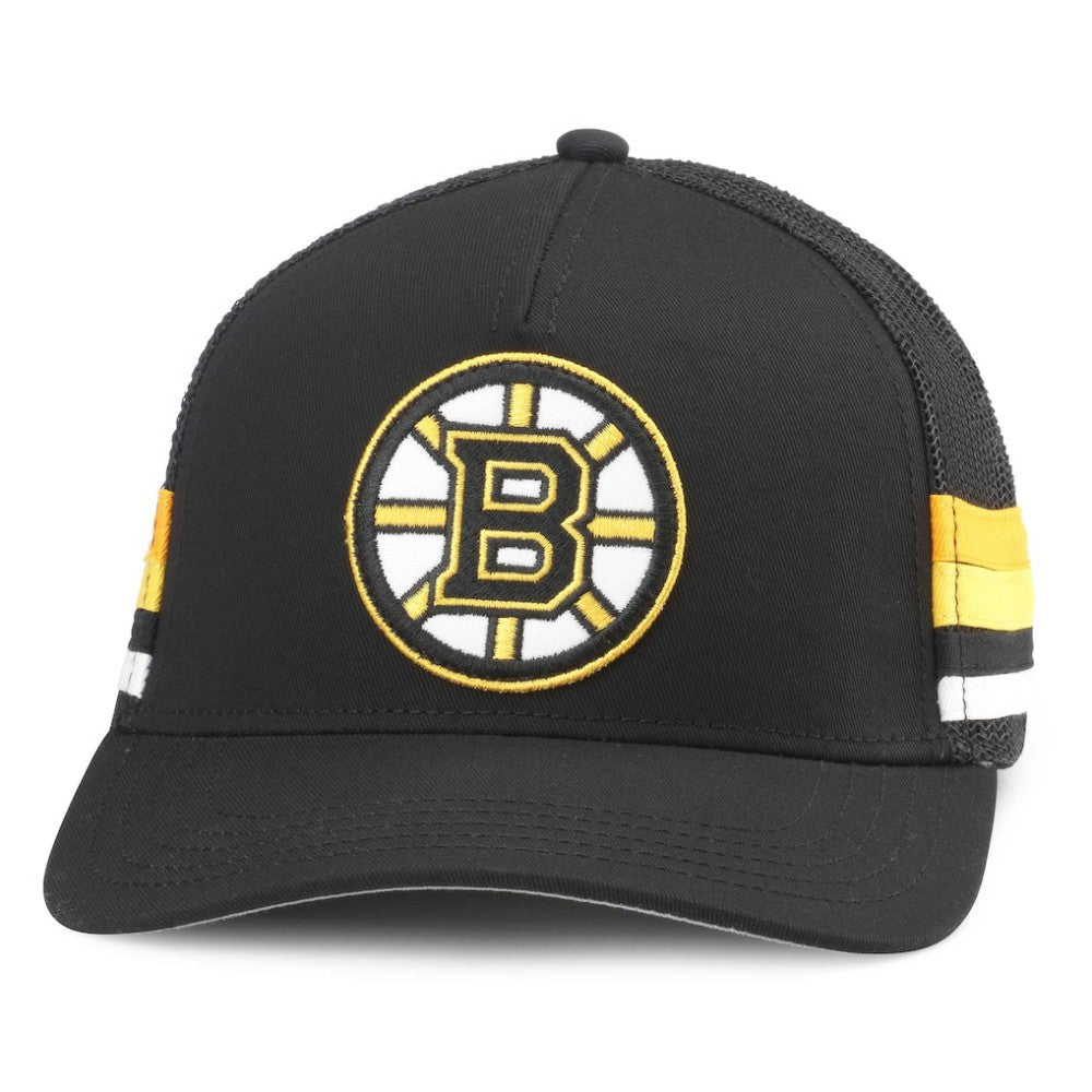 Boston Bruins American Needle HotFoot Stripes Trucker Adjustable Hat Discount