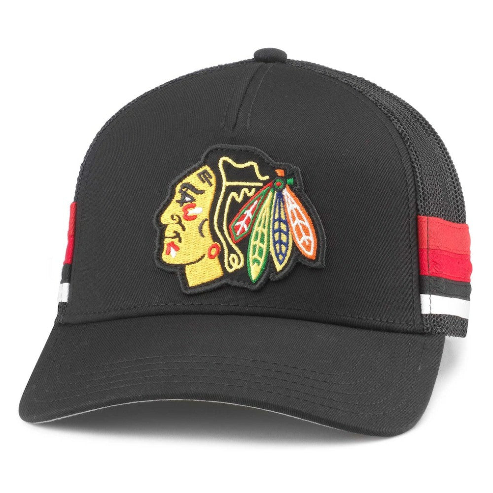 Chicago Blackhawks American Needle HotFoot Stripes Trucker Adjustable Hat Sale
