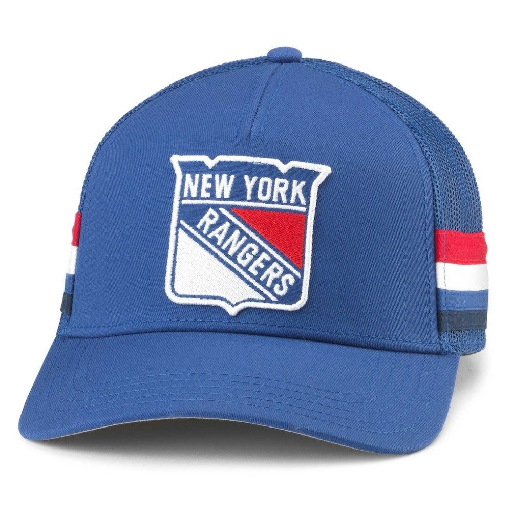 New York Rangers American Needle HotFoot Stripes Trucker Adjustable Hat Outlet