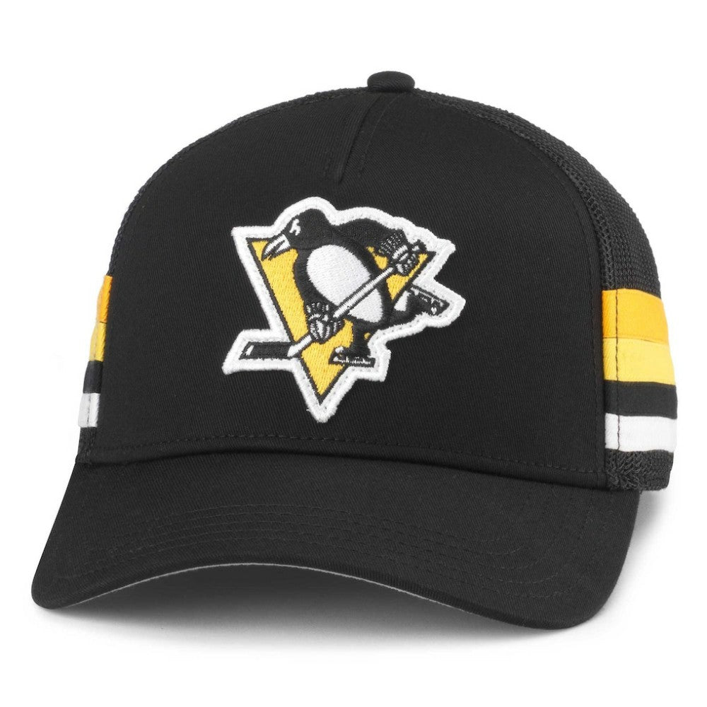 Pittsburgh Penguins American Needle HotFoot Stripes Trucker Adjustable Hat Sale