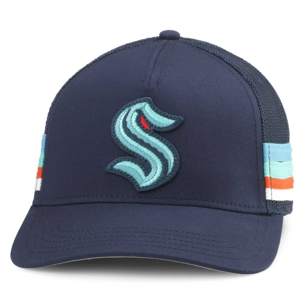 Seattle Kraken American Needle HotFoot Stripes Trucker Adjustable Hat Outlet