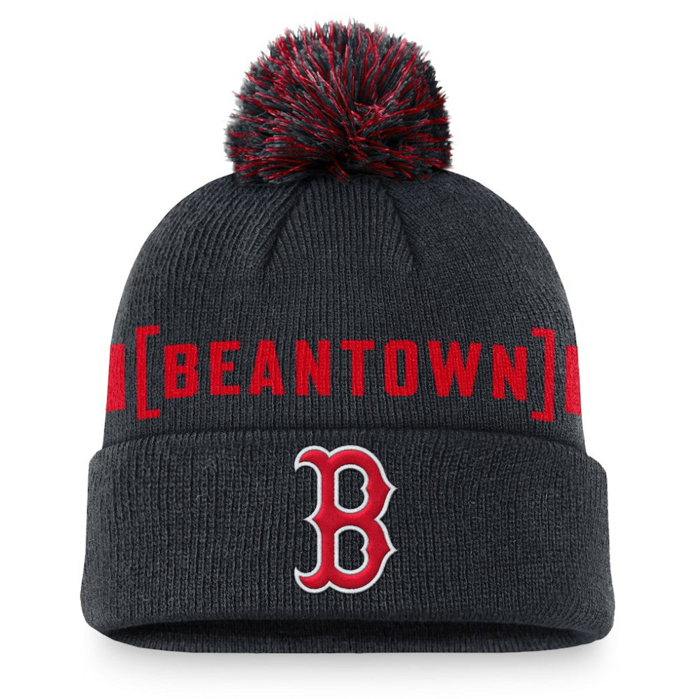 Boston Red Sox Nike Hometown Peak Cuffed Knit Hat with Pom | MLB For sale
