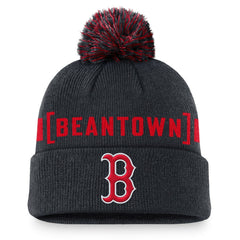 Boston Red Sox Nike Hometown Peak Cuffed Knit Hat with Pom | MLB For sale