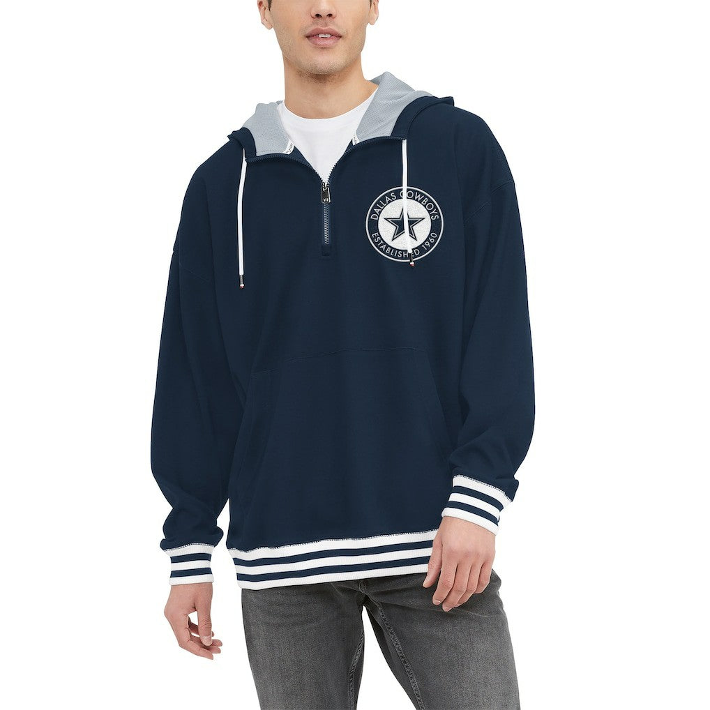 Dallas Cowboys  Tommy Hilfiger Aaron Quarter-Zip Hoodie