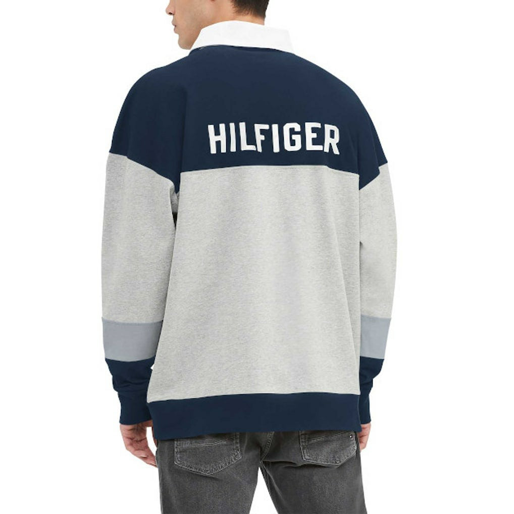 Dallas Cowboys  Tommy Hilfiger Connor Oversized Rugby Long Sleeve Polo