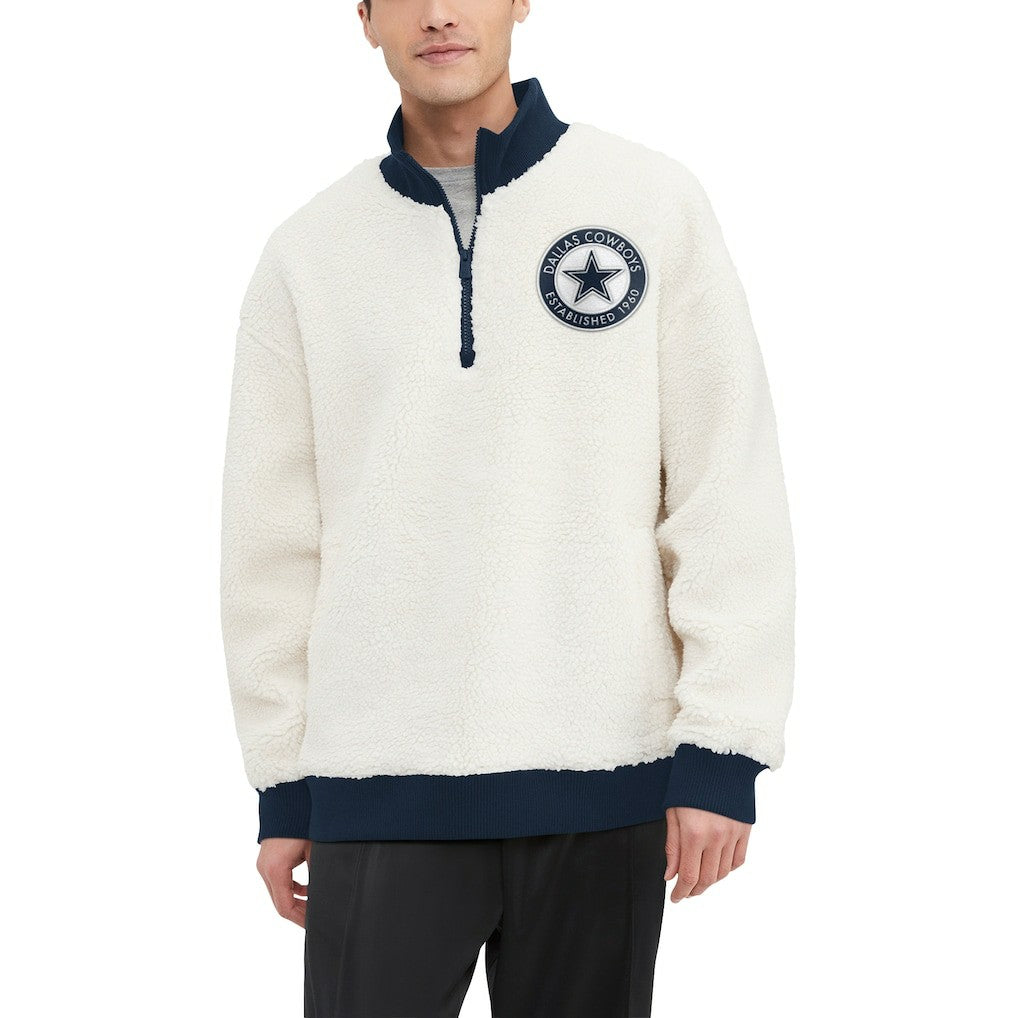 Dallas Cowboys  Tommy Hilfiger Jordan Sherpa Quarter-Zip Jacket