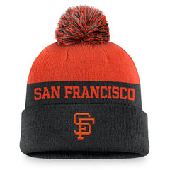 San Francisco Giants Nike Rewind Peak Cuffed Knit Hat with Pom | MLB Discount