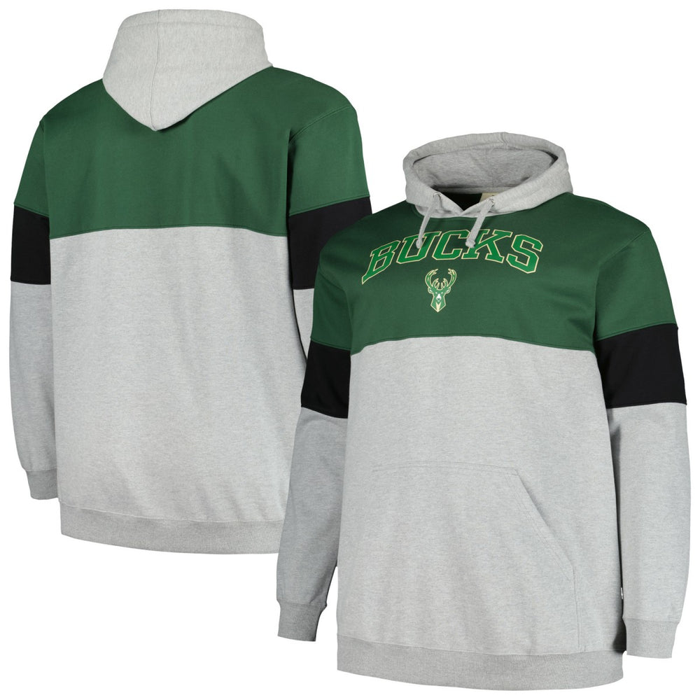 Milwaukee Bucks Big & Tall Pullover Hoodie Outlet