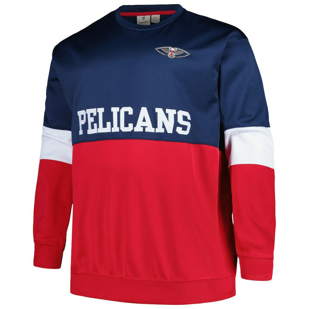 New Orleans Pelicans Big & Tall Split Pullover Sweatshirt Discount
