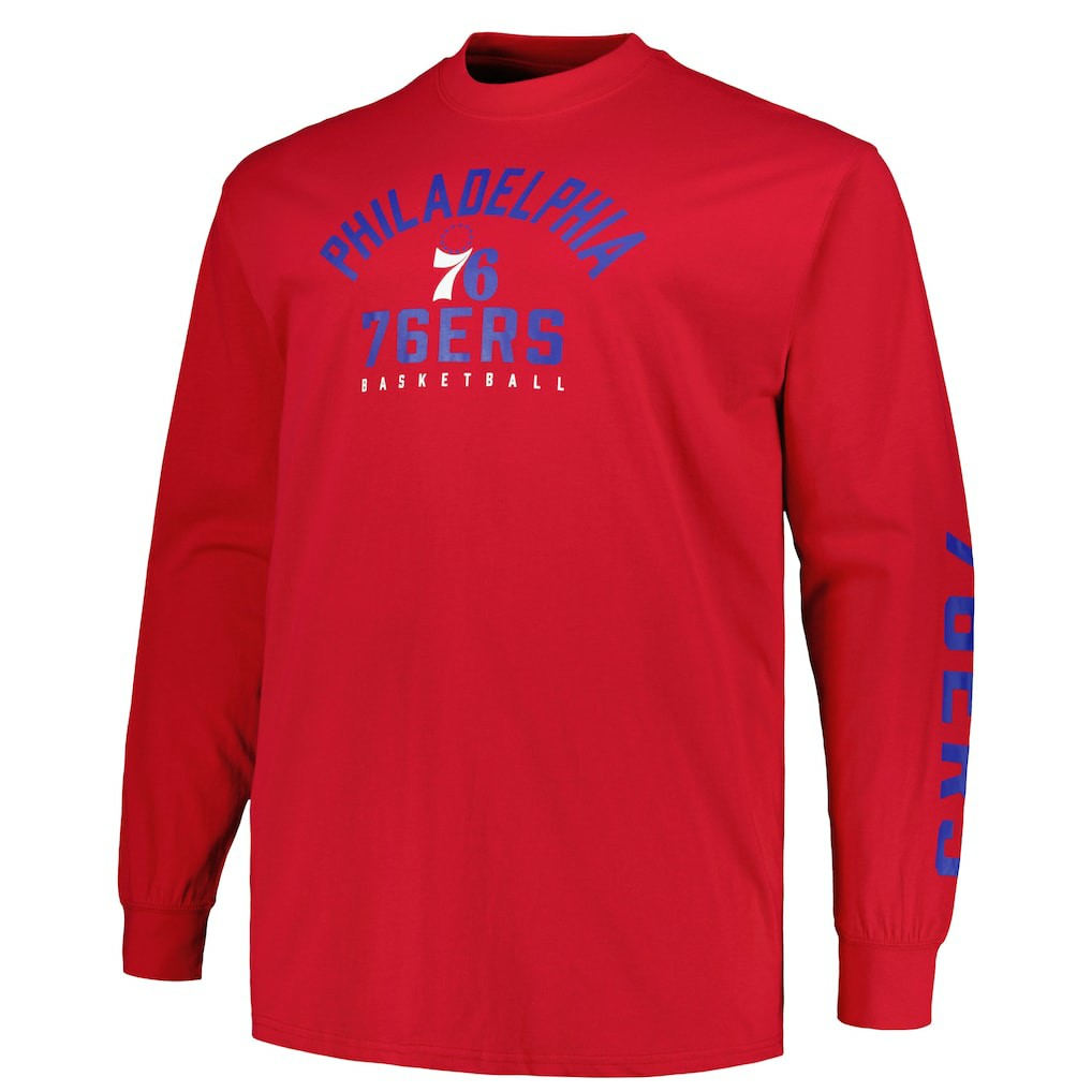 Philadelphia 76ers Big & Tall Short Sleeve & Long Sleeve T-Shirt Set Outlet