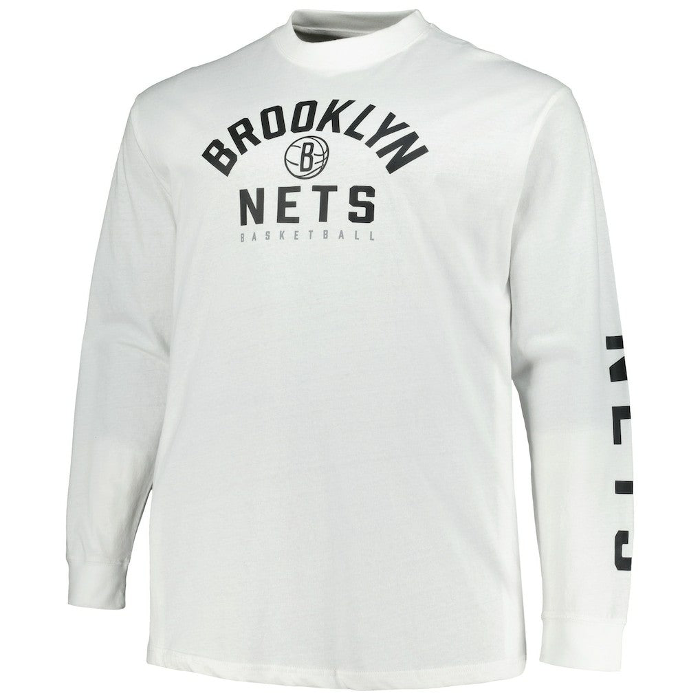 Brooklyn Nets Big & Tall Short Sleeve & Long Sleeve T-Shirt Set For Sale