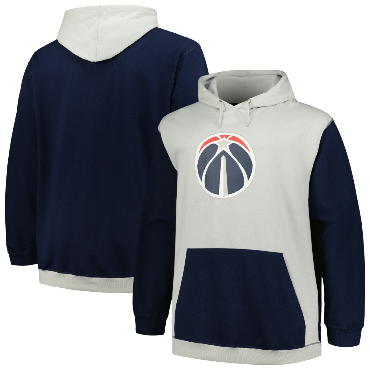 Washington Wizards Big & Tall Primary Arctic Pullover Hoodie New