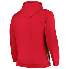 Chicago Bulls Big & Tall Contrast Pieced Stitched Full-Zip Hoodie For Sale