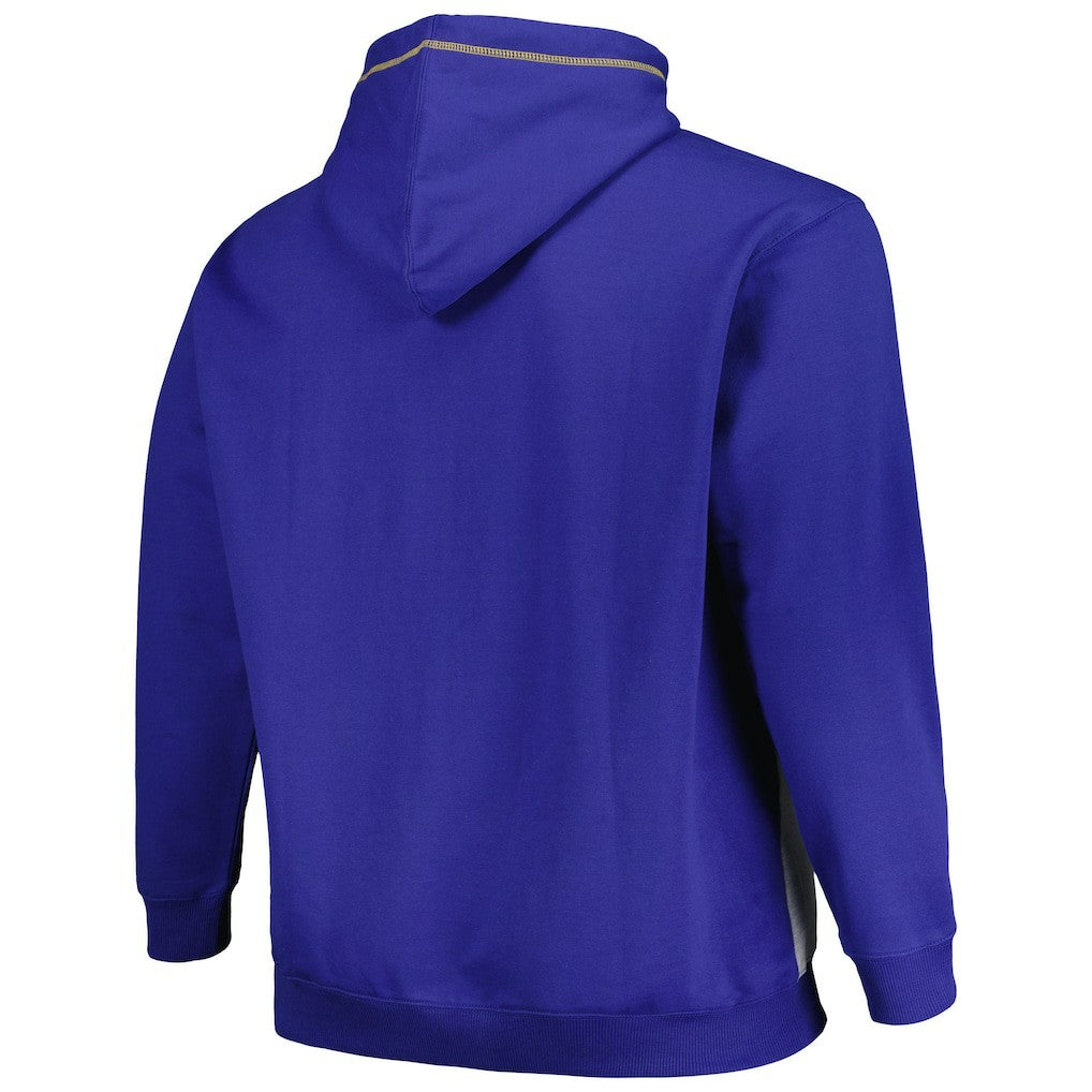 Golden State Warriors Big & Tall Contrast Pieced Stitched Full-Zip Hoodie sale For Sale
