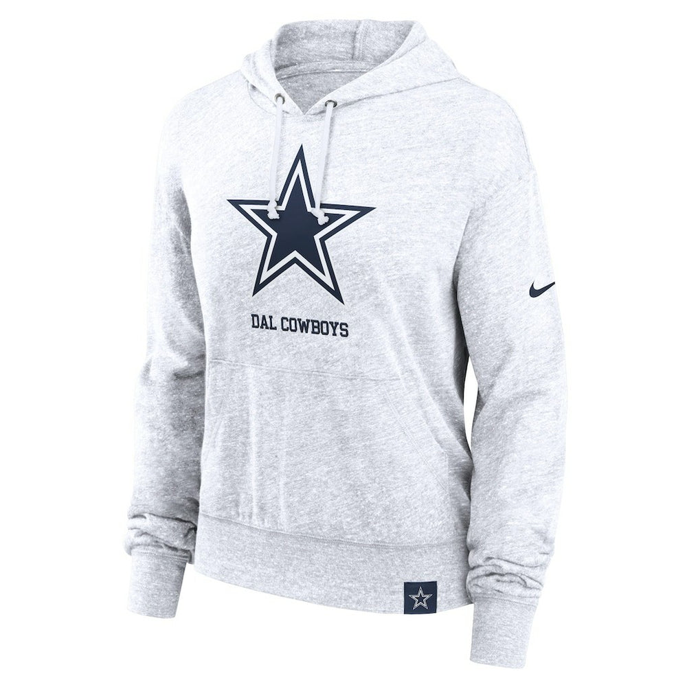 Dallas Cowboys Nike Women's Gym Vintage Logo Pullover Hoodie
