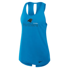 Carolina Panthers Nike Women's Open-Back Crisscross Dri-FIT Tank Top