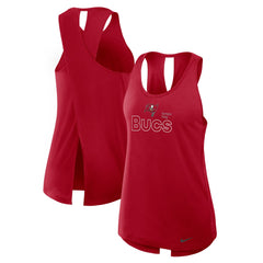 Tampa Bay Buccaneers Nike Women's Open-Back Crisscross Dri-FIT Tank Top