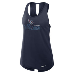 Tennessee Titans Nike Women's Open-Back Crisscross Dri-FIT Tank Top