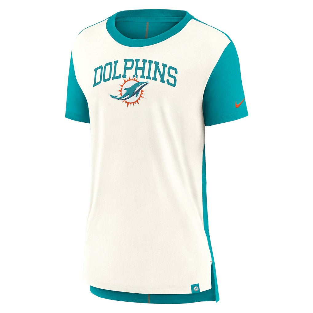 Miami Dolphins Nike Women's Wordmark Tri-Blend T-Shirt