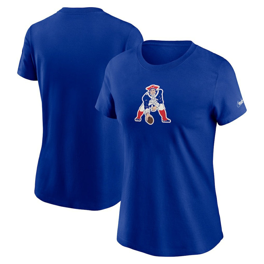 New England Patriots Nike Women's Throwback Primary Logo T-Shirt