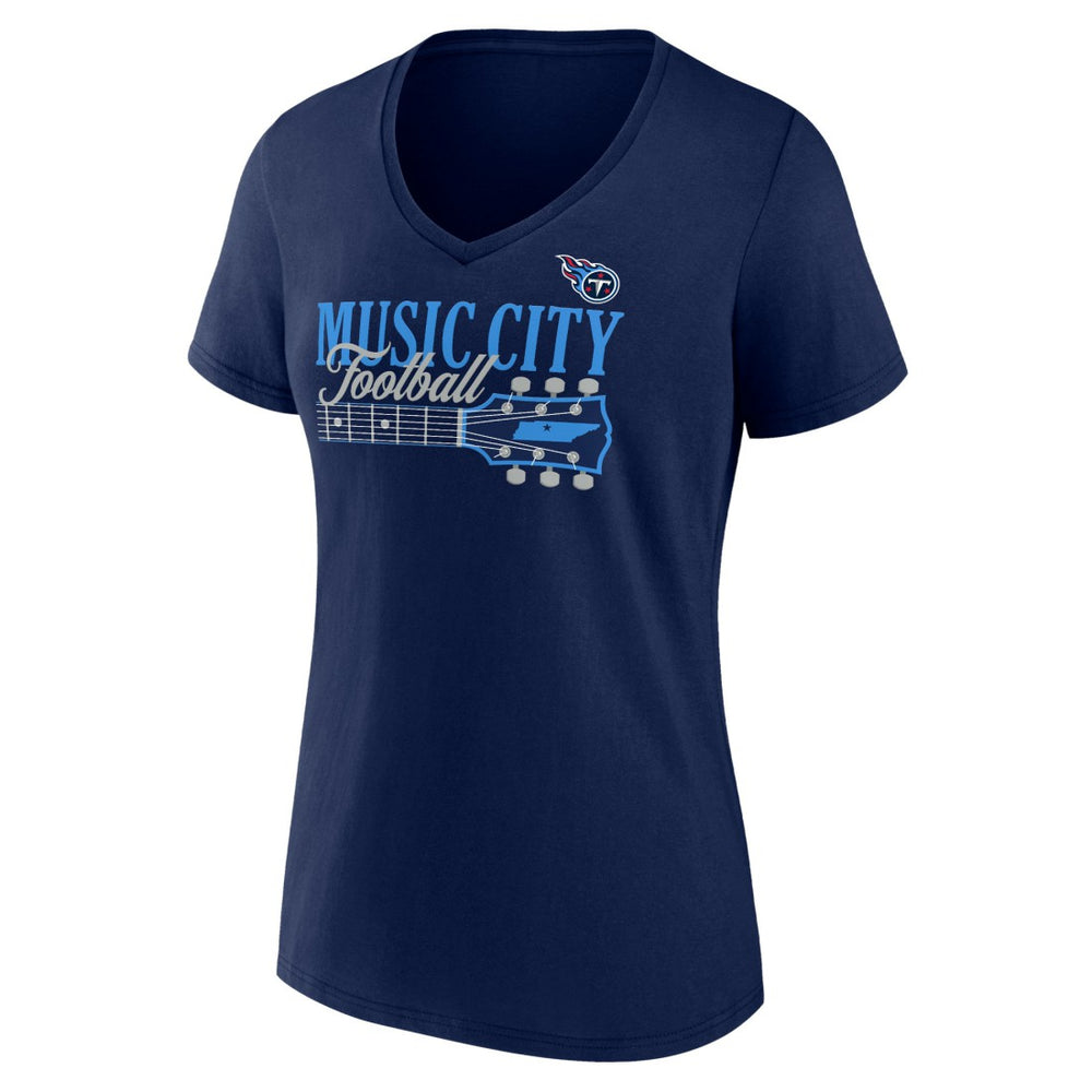 Tennessee Titans Fanatics Women's Hometown Defensive Stand V-Neck T-Shirt