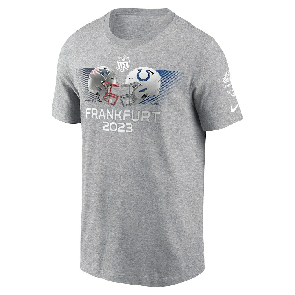 Indianapolis Colts Nike New England Patriots vs.  2023 Frankfurt Game Essential T-Shirt