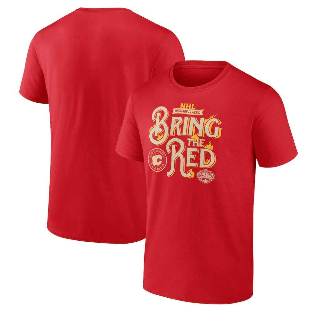Calgary Flames Fanatics 2023 NHL Heritage Classic Local T-Shirt – Red On Sale