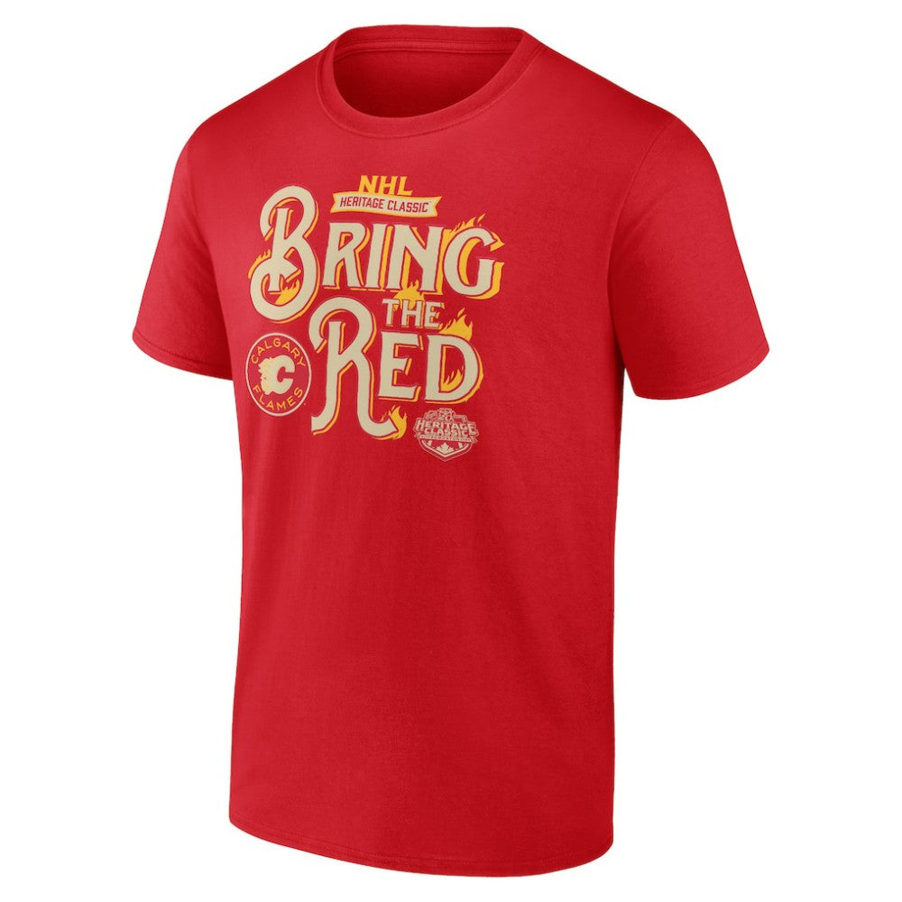 Calgary Flames Fanatics 2023 NHL Heritage Classic Local T-Shirt – Red On Sale