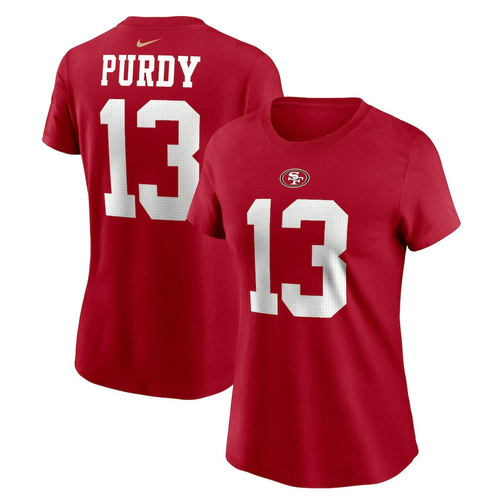 San Francisco 49ers Nike Brock Purdy  Women's Player Name & Number T-Shirt