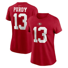 San Francisco 49ers Nike Brock Purdy  Women's Player Name & Number T-Shirt