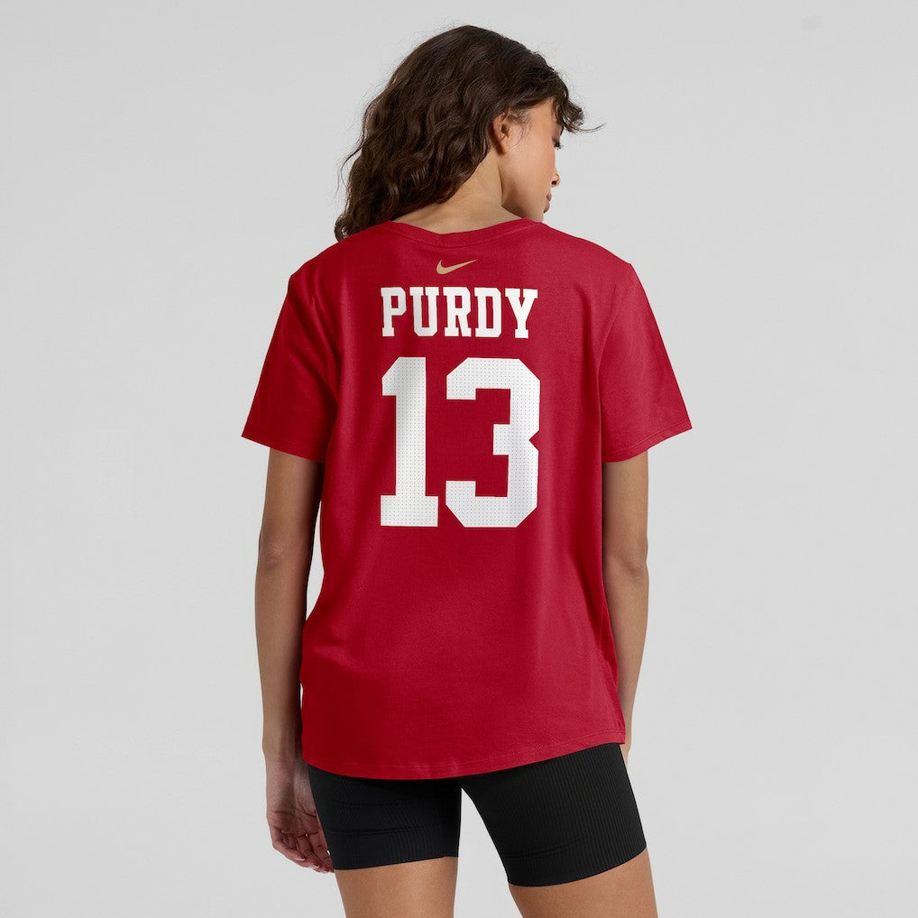 San Francisco 49ers Nike Brock Purdy  Women's Player Name & Number T-Shirt