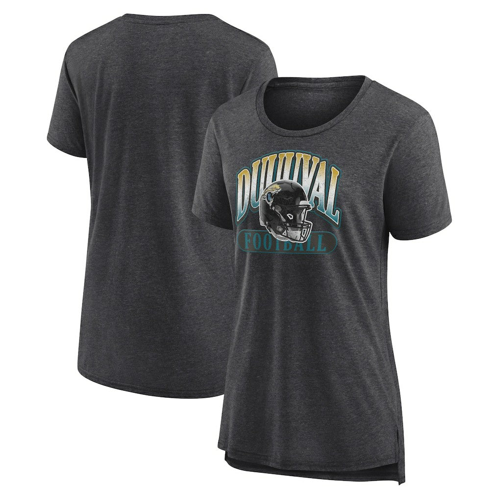 Jacksonville Jaguars Fanatics Women's Our Pastime Tri-Blend T-Shirt