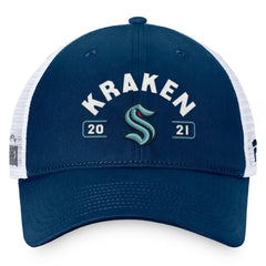 Seattle Kraken Fanatics Free Kick Trucker Adjustable Hat Sale