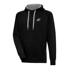 Carolina Hurricanes Antigua Metallic Logo Victory Pullover Hoodie For Sale