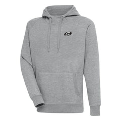 Carolina Hurricanes Antigua Metallic Logo Victory Pullover Hoodie On Sale
