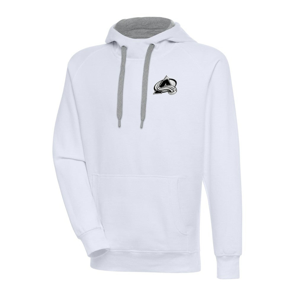 Colorado Avalanche Antigua Metallic Logo Victory Pullover Hoodie On Sale