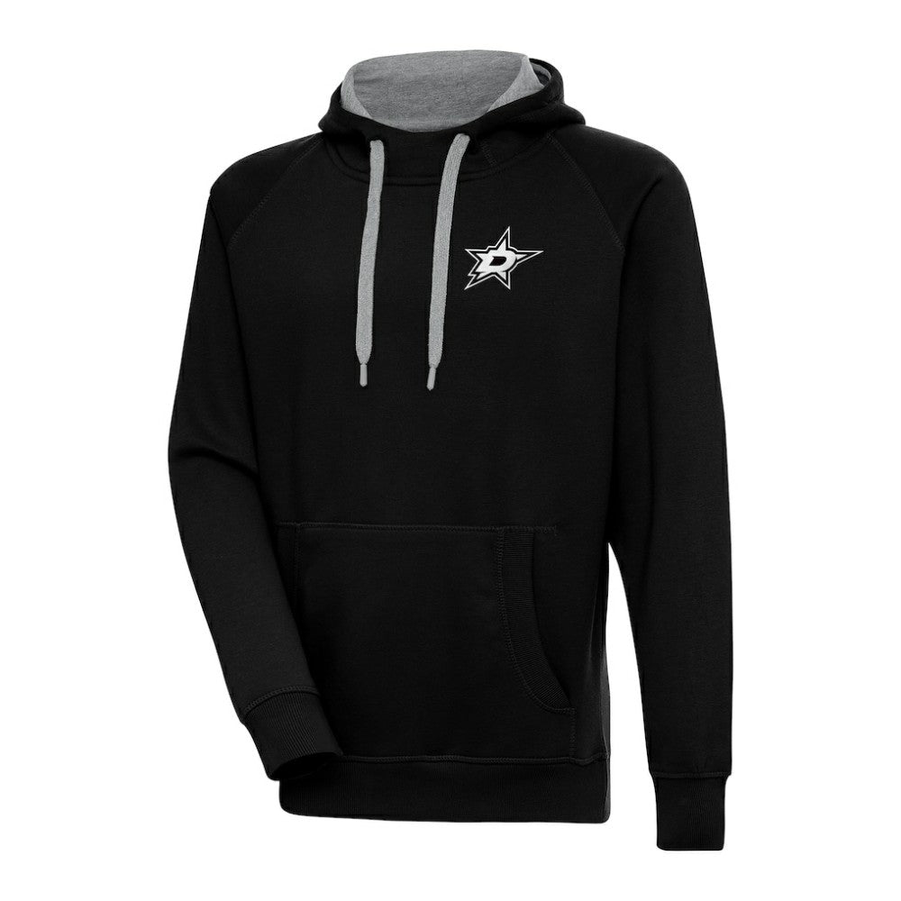 Dallas Stars Antigua Metallic Logo Victory Pullover Hoodie Outlet