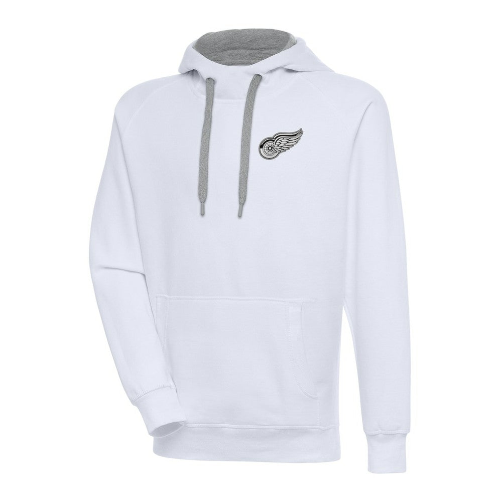 Detroit Red Wings Antigua Metallic Logo Victory Pullover Hoodie Sale