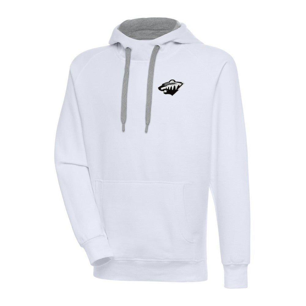 Minnesota Wild Antigua Metallic Logo Victory Pullover Hoodie Discount