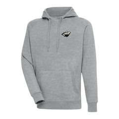 Minnesota Wild Antigua Metallic Logo Victory Pullover Hoodie For Sale