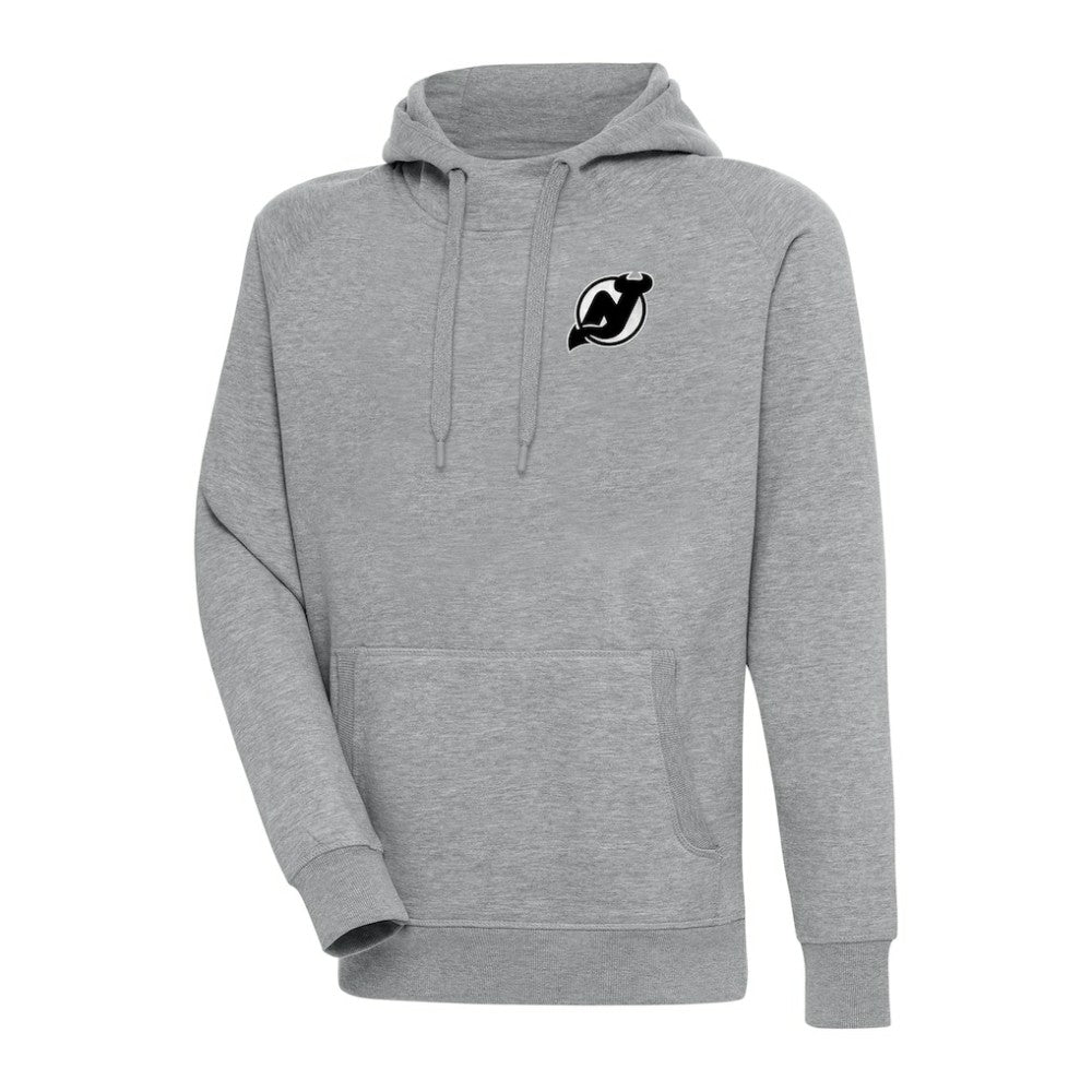 New Jersey Devils Antigua Metallic Logo Victory Pullover Hoodie Online