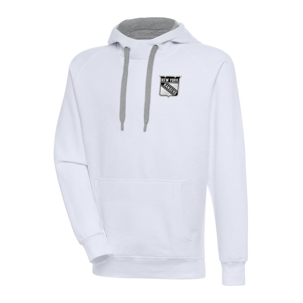 New York Rangers Antigua Metallic Logo Victory Pullover Hoodie Discount