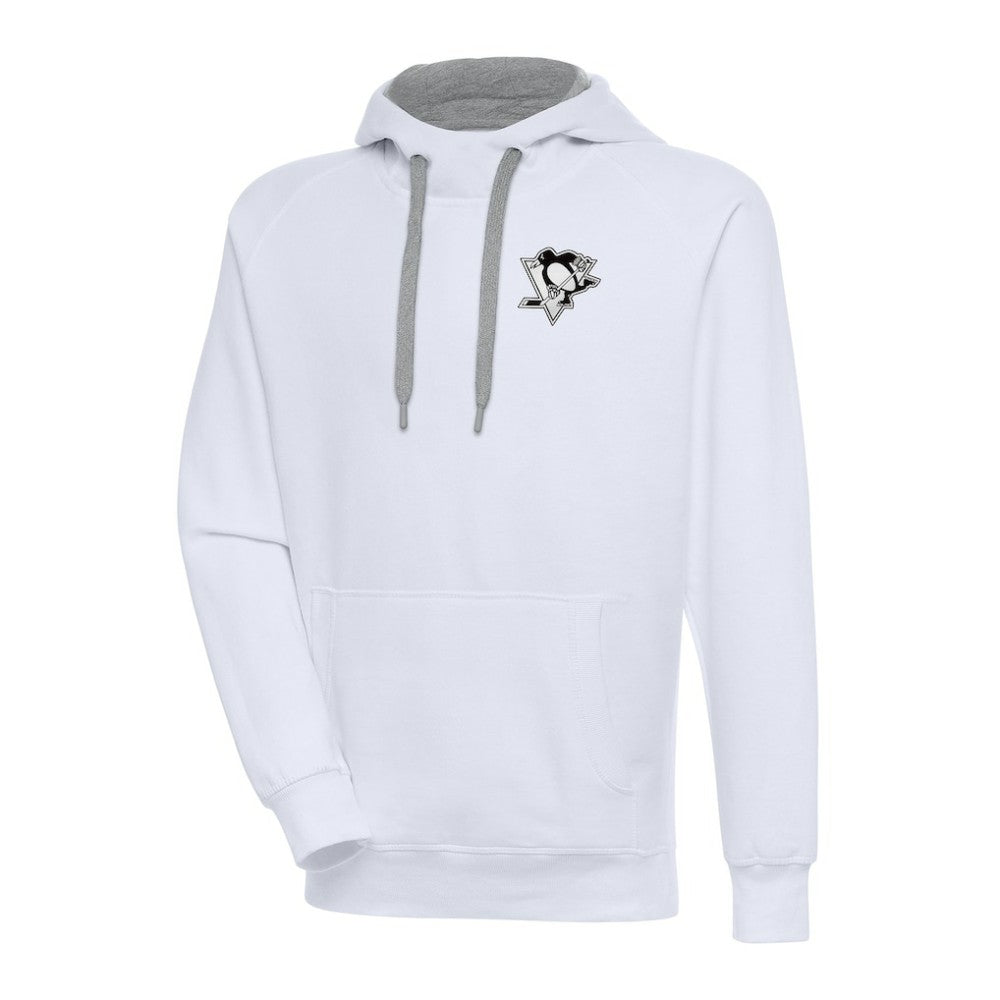 Pittsburgh Penguins Antigua Metallic Logo Victory Pullover Hoodie Outlet