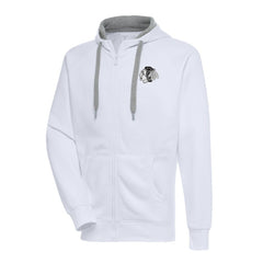 Chicago Blackhawks Antigua Metallic Logo Victory Full-Zip Hoodie On Sale
