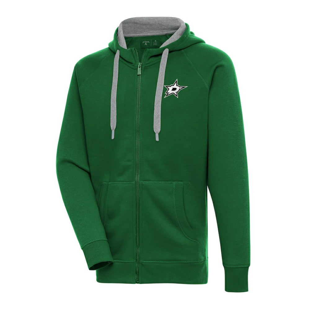 Dallas Stars Antigua Metallic Logo Victory Full-Zip Hoodie Online