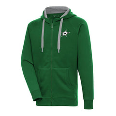 Dallas Stars Antigua Metallic Logo Victory Full-Zip Hoodie Online
