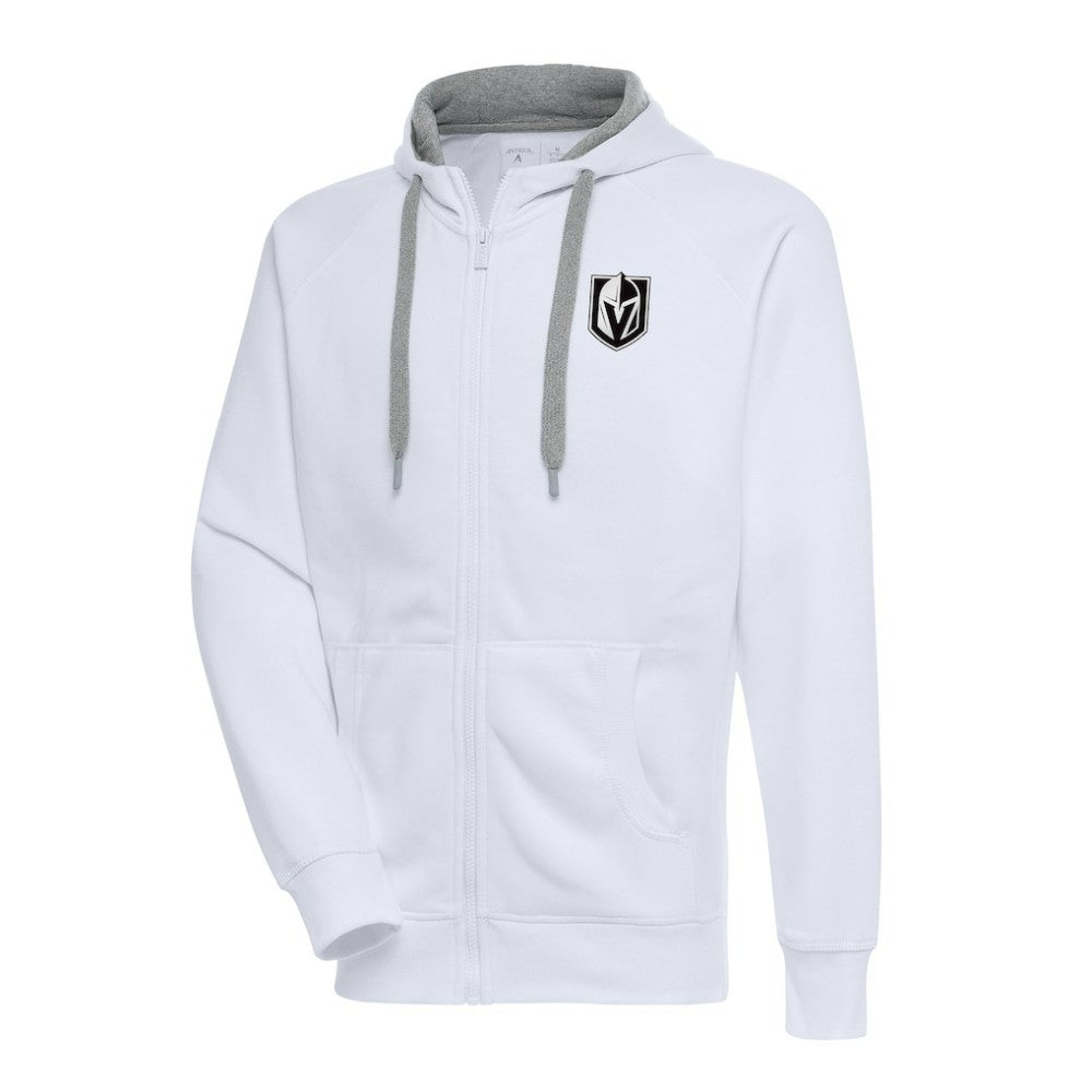 Vegas Golden Knights Antigua Metallic Logo Victory Full-Zip Hoodie On Sale